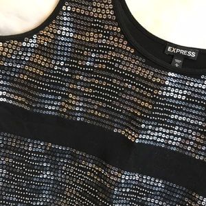 Express Bead & Sequin Tank Top